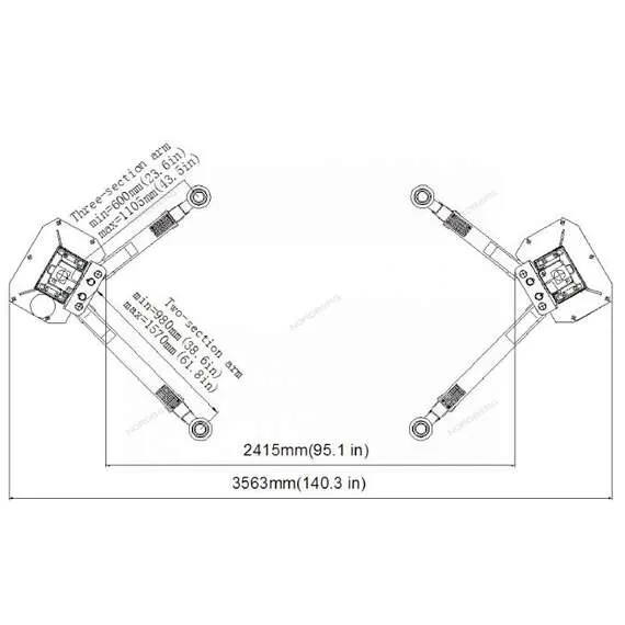 LAUNCH TLT245ATL 4,5 т Подъемник 380В 2х стоечный с верхней синхронизацией (синий) с доставкой по Москве купить по выгодной цене 100kwatt.ru