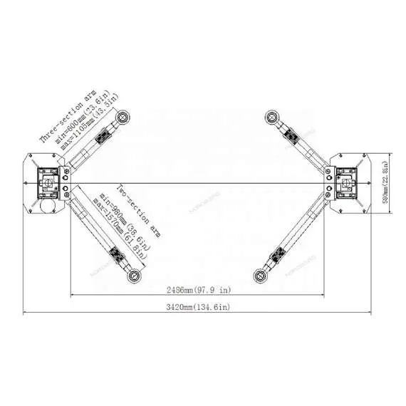 LAUNCH TLT245ATL 4,5 т Подъемник 380В 2х стоечный с верхней синхронизацией (красный) с доставкой по Москве купить по выгодной цене 100kwatt.ru