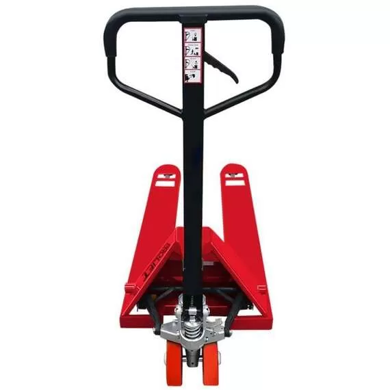 PROLIFT АС35 (R) 3500 кг Тележка гидравлическая (полиуретан, красная) с доставкой по Москве, Грузоподъемность: 3.5 тонны (3500 кг), Материал покрытия колес: с полиуретановыми колесами, Цвет тележки: красный купить по выгодной цене 100kwatt.ru