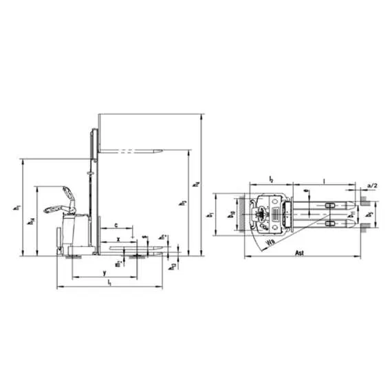 SIBLINE CL1556W 1,5 т 5,6 м Самоходный штабелёр с платформой оператора с доставкой по Москве купить по выгодной цене 100kwatt.ru