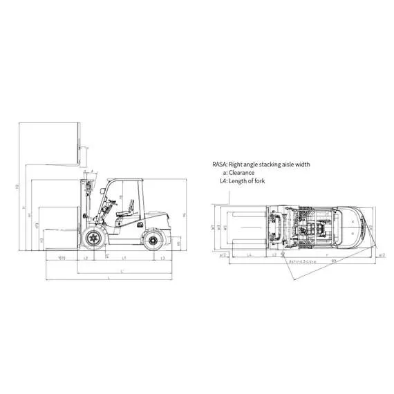 GROS-HELI CPQD20-RCK2 FFL 2 т 3,3 м Бензиновый погрузчик, двухсекционная мачта со свободным ходом с доставкой по Москве, Грузоподъемность: 2 тонны (2000 кг), Высота подъема вил, м.: 3.3 м купить по выгодной цене 100kwatt.ru