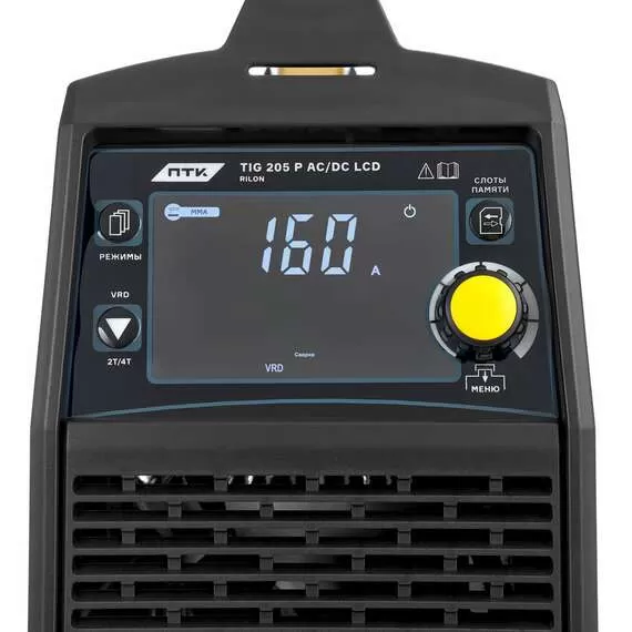 ПТК RILON TIG 205 P AC/DC LCD Аппарат аргонодуговой сварки переменным и постоянным током с доставкой по Москве купить по выгодной цене 100kwatt.ru